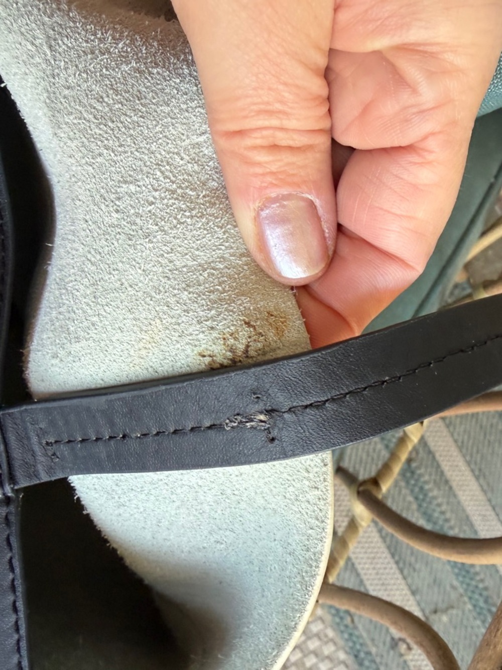 Celine Cabas horizontal leather tote. - Picture 10 of 16